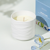 2025 cadeaux de noël décor à la maison luxe fait à la main marque privée cire de soja pot en céramique aromatique bougie parfumée en vrac