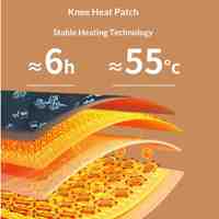 Patch auto-chauffant à l'armoise Moxa Heat pour le cou, les épaules et les genoux – Lot de chauffe-corps jetables pour usage domestique