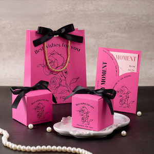 Wholesale <strong>Red</strong> Wedding Candy <strong>Box</strong> Custom Small Wedding Candy <strong>Box</strong> for Wedding - Product Image 1