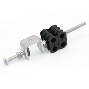 Abrazadera de Alimentador Combinada Tipo Pasante, Abrazaderas de Acero Inoxidable para Cables de <span class=keywords><strong>Fibra</strong></span> <span class=keywords><strong>Óptica</strong></span> de Doble Orificio, Abrazadera de Alimentador RF de 1/2 Pulgadas - Product Image 3