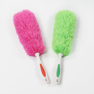 Plumeau en fibres flexibles et lavables avec manche en caoutchouc pour le nettoyage domestique Vert Rose Rouge Bleu ciel - Product Image 4