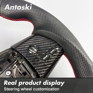 Volant sport en cuir véritable et fibre de carbone avec écran LED intelligent pour <span class=keywords><strong>JAGUAR</strong></span> XKR XKR-S 175 GT XF XFR XJ XJR - Product Image 4