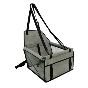 Durable <strong>Pet</strong> Car <strong>Booster</strong> Seat Dog Front Protector Car Seat with Zipper Storage Pocket Suitable for Small Medium <strong>Pets</strong> up to 20 Lbs - Product Image 6