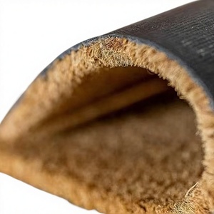 Alfombrillas de Entrada para Exteriores Jucor Marrón de PVC con Diseño de Rompecabezas de Microfibra, Antideslizantes y de Pelo Corto - Product Image 1