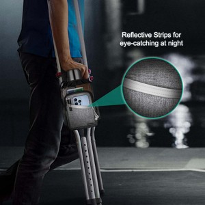 Free sample promotionCrutch Bag Walking Canes Water-Resistant Crutch Storage Organizer <b>Pouch</b> Tote Bag with <b>Drink</b> Holder OEM - Product Image 6