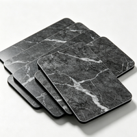 Panneau composite en aluminium Alucobond à motif marbré, panneau mural imperméable pour projet hôtelier