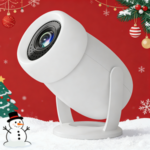 Projecteur vidéo mini 4K portable Android13 HY400 WiFi avec LED HDR 1080P, <span class=keywords><strong>silencieux</strong></span>, avec cardan, pour cinéma maison intelligent - Product Image 1