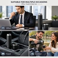 CHUFENG botol termos perjalanan, termos Stainless Steel 500ML Set Bisnis hadiah portabel botol termos