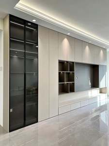 <b>TV</b> <b>Cabinet</b> Villa Design <b>Wooden</b> New Luxury Custom Living Room Furniture Modern Contemporary Panel - Product Image 6