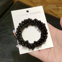 YAOYUFashion Accessoire populaire décoré de perles, bandeau rond en cristal tricoté à la main pour femmes et filles