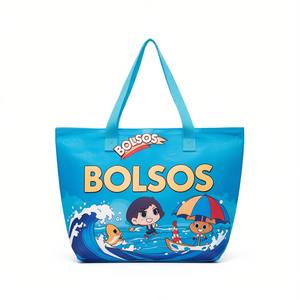 Sac de plage artistique à impression numérique 56x36x17cm avec petite sangle BOLSOS - Product Image 1