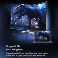 Xput Ultra Haute Vitesse 96Gbps 16K60Hz HDMI AOC Câble Fibre Optique Actif Mâle à Mâle V2.2 Câble HDMI pour Moniteur PC