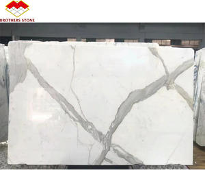 <span class=keywords><strong>Libro</strong></span> de piedra del fabricante: mármol blanco Calacatta combinado con vetas negras Precio por metro cuadrado - Product Image 5