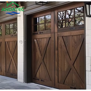 ประตูโรงรถไม้แบบ Carriage House สีน้ำตาลเอสเพรสโซ่แท้ รุ่น <span class=keywords><strong>Anda</strong></span> ปี 2026 พร้อมดีไซน์คานขวางแบบ Barn - Product Image 2