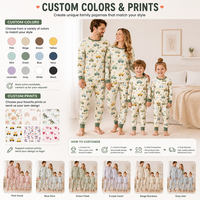 Ensemble de pyjamas assortis pour la famille, tenues assorties mère père enfants, pyjamas pour bébé fille