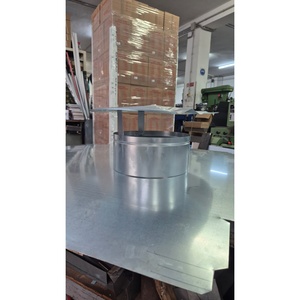 Tapa de chimenea de acero galvanizado tipo inserto, cubierta fija para chimeneas de techo - Product Image 3