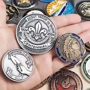 定制设计标志制作您自己的珐琅收藏纪念品3D镀银金属定制挑战硬币 - Product Image 5