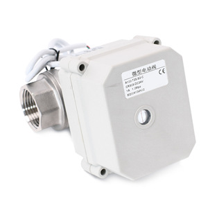 Vanne à boisseau sphérique électrique miniature Tonghe DN15 en acier inoxydable 304/316 pour le contrôle du débit d'eau - Product Image 5
