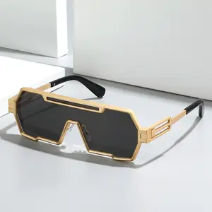 Personalized Ancient Punk Sunglasses Men's Fashion Integrated Irregular Sunglasses Women's Cross-border Glasses Wholesale