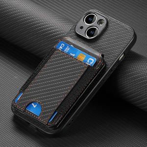 Fundas Protectoras para Tarjetas de Crédito, Tipo Cartera, de PU, para iPhone 12, 13, 14, 15 y 16 - Product Image 1