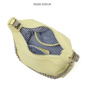 Sac fourre-tout en cuir véritable pour femme HOBO, style européen et américain, léger, avec large bandoulière, grande capacité, en cuir de vachette souple, pour le printemps - Product Image 3