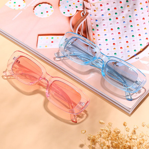 <b>Small</b> Shades Uv400 Vintage Sun Glasses Retro Rectangular <b>Frame</b> Custom logo Wholesale Rectangle <b>Sunglasses</b> Women - Product Image 5