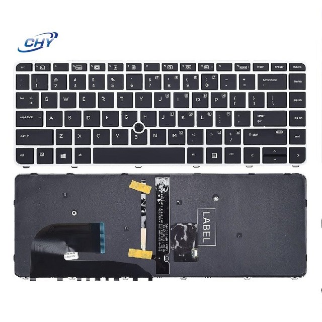 Original Laptop Keyboard for HP Elitebook 850 G3 755 G3 US Keyboard Backlight and Mouse Point Silver