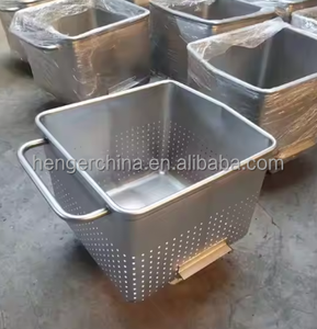 Carrito de alimentos utilitario de grado alimenticio Carrito de carne Buggy Hopper Meat Skip Car para la industria alimentaria - Product Image 5