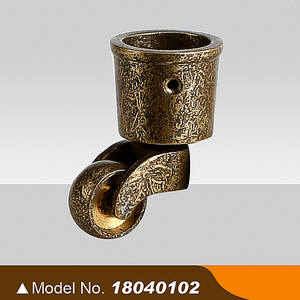 <span class=keywords><strong>Roulettes</strong></span> pivotantes en cuivre massif <span class=keywords><strong>de</strong></span> 25 mm avec insert en laiton, finition bronze moucheté, pour meubles anciens et canapés - Product Image 1