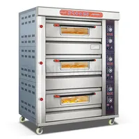 Plataforma elétrica comercial 3 9 bandeja, para forno de pão, forno elétrico, controlador de temperatura