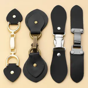 Metal PU Leather Buckle Hook Belt Fasteners Sweater Cardigan Belt Buckles Female Clothes Decoration Accessories