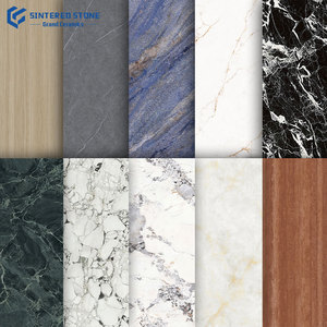 Hiện Đại Màu Đen Đá Cẩm Thạch tường Bảng điều khiển lớn Sứ slab 3200*1600 mét nhân tạo thiêu kết đá cho phòng ăn & phòng khách sàn - Product Image 4