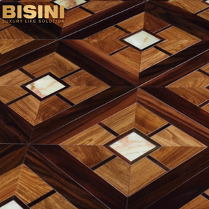 พื้นไม้ฝังพื้นไม้สไตล์ยุโรปดีไซน์ใหม่พื้นไม้ปาร์เก้หินอ่อนพื้นไม้วิศวกรรม - Product Image 3