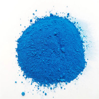 Peinture bleue à l'oxyde de fer, Peinture à l'eau, Mortier, Revêtement de sol gaufré, Terrazzo, Bleu ciel, Poudre bleu saphir