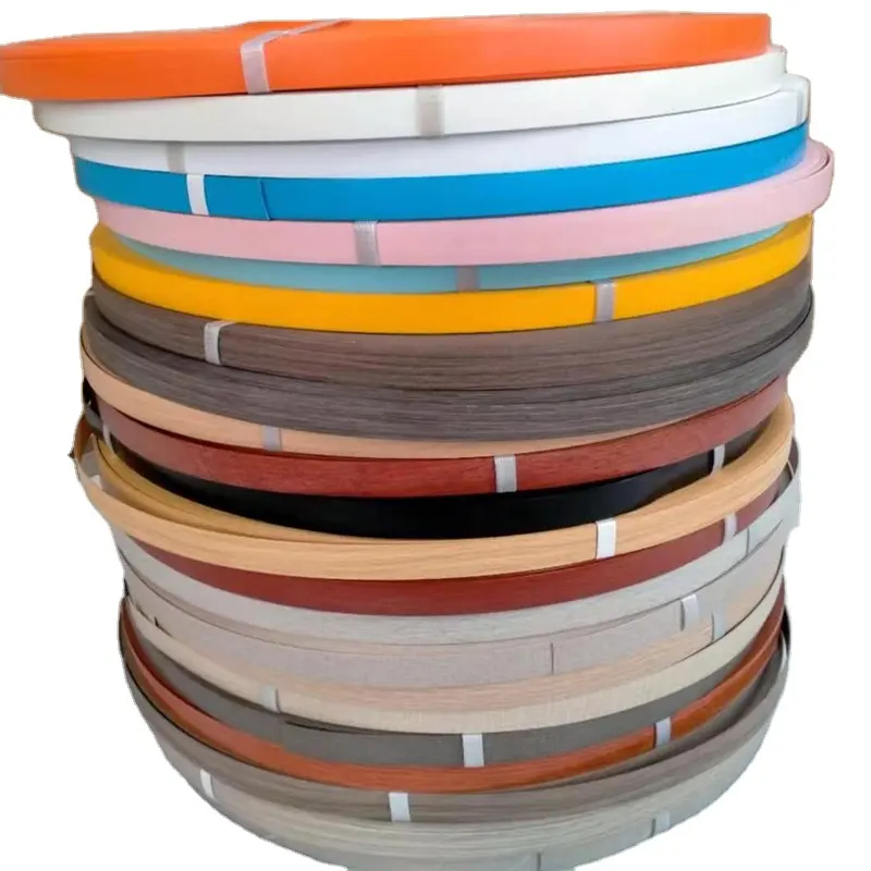 0,4mm 0,45mm 1mm 2mm 3mm Voll farbige Holzmaserung ABS Acryl PVC Kantenst reifen Werkseitige Bandst reifen kante