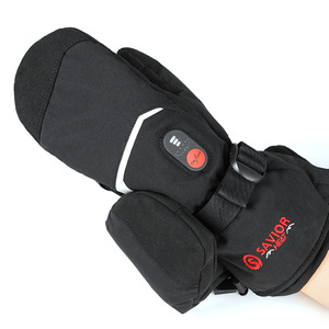 Gants de ski électriques coupe-vent imperméables pour hommes et femmes 7.4V 2200MAH cuir chauffant rechargeable pour sports d'hiver-ski - Product Image 6