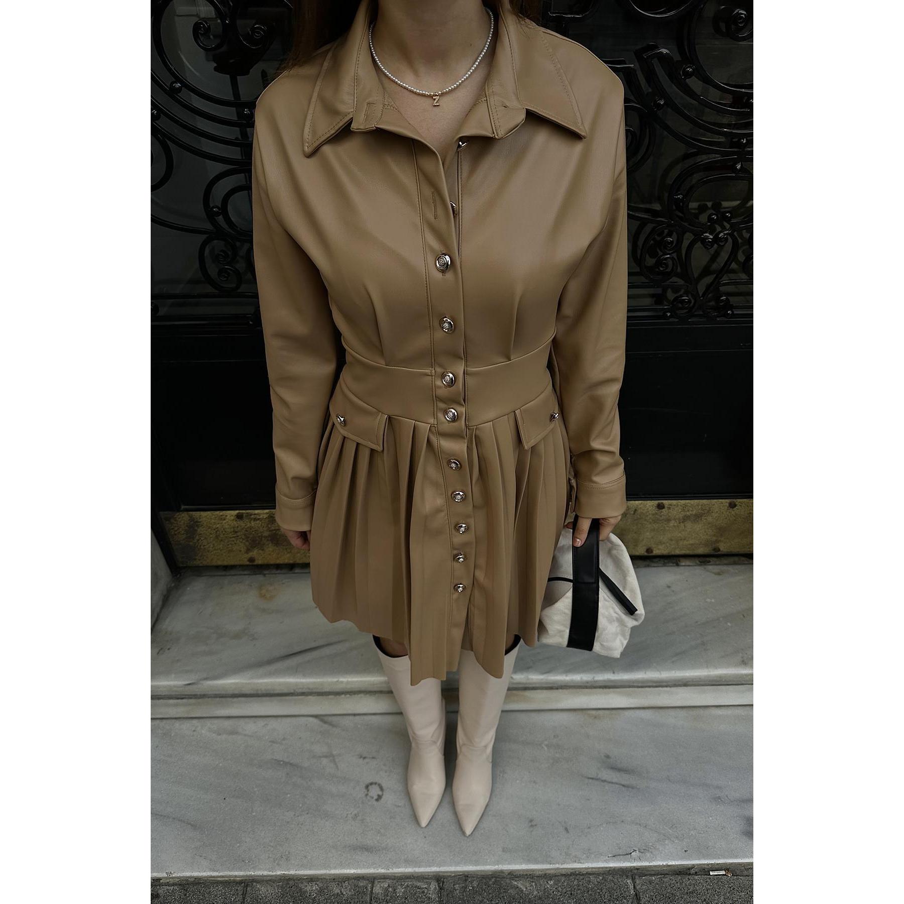 old fashioned dressing recipe using pepperidge farm Z Supply London Faux Leather Dress – Twisted Tulip Boutique main image 0