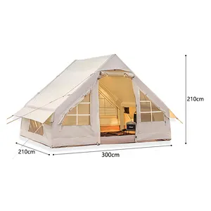 USB tenda tiup untuk pesta, tenda kabin luar ruangan musim dingin hangat tahan Air untuk acara berkemah rumah udara
