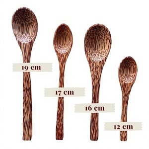 Cuchara de Madera de Coco 100% Natural y Ecológica, ¡Gran Venta! |   Utensilios de Cocina Biodegradables y Sostenibles - Product Image 4