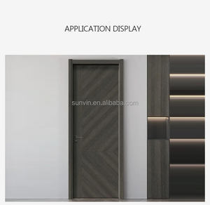 Construction Immobilier Chine Portes en bois Designs de chambre à coucher blancs Designs de portes invisibles en bois pour les maisons - Product Image 6