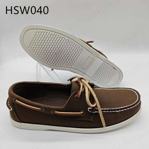 ZYF, Scarpe da Barca Leggere con Lacci, Suola in Gomma Resistente, Misura Larga, Disponibili dalla Taglia 27 alla 47, Colore Unico, Modello Penny Shoes HSW040 - Product Image 2