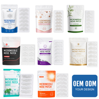 Patch Nasal Soin de la Peau Marque Blanche 6 Patchs Contrôle du Sébum Nettoyage en Profondeur Détox Charbon Transparent Microneedle
