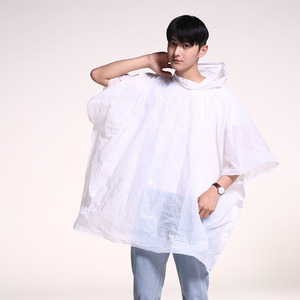 <b>Disposable</b> <b>Rain</b> <b>Poncho</b> For Children PE Material Compact Ball Design Travel Use Universal Fit Simple Style - Product Image 4