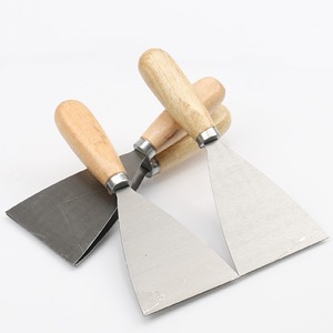 Putty Knife Steel Blade Straight <b>Edge</b> Wooden Handle <b>For</b> Wall <b>Paint</b> Smoothing Diy <b>Tools</b> - Product Image 1