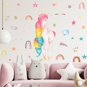 Papel Tapiz <span class=keywords><strong>de</strong></span> Princesa <span class=keywords><strong>de</strong></span> Ballet, Unicornio Rosa con Corona, Adhesivos Decorativos <span class=keywords><strong>para</strong></span> Dormitorio <span class=keywords><strong>de</strong></span> Niña, Decoración <span class=keywords><strong>de</strong></span> <span class=keywords><strong>Pared</strong></span> <span class=keywords><strong>de</strong></span> Ensueño - Product Image 6