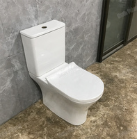 WC moderne en céramique à double chasse certifié CE, fabriqué à Chaozhou, avec siphon en S et installation au sol