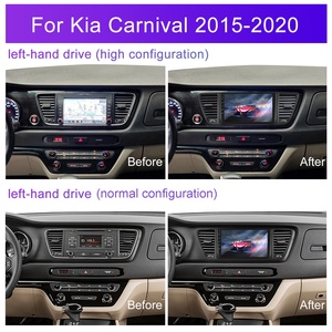 Podofo 9 ''Android Car Stereo Frame para <span class=keywords><strong>Kia</strong></span> <span class=keywords><strong>Carnival</strong></span> 2015-2020 CarPlay Android Auto GPS WiFi BT FM RDS Fascia Panel OEM Factory - Product Image 2