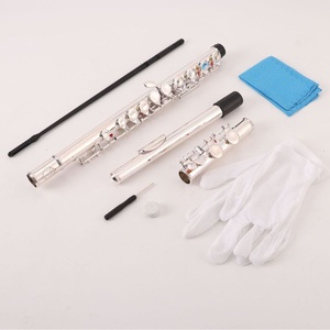 <span class=keywords><strong>Flauta</strong></span> Occidental Exquisita de 16 Orificios Niquelada para Estudiantes Principiantes y Exámenes, Ideal para Uso Transfronterizo - Product Image 1