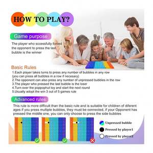 Fournisseur de jouets sensoriels POPIT en silicone de haute qualité et durables, fabricant vérifié, cadeaux sensoriels personnalisables, jouets anti-stress - Product Image 2