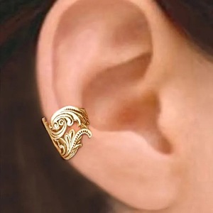 Orecchini a Clip Vintage a Forma di Foglia per Donne, Senza Piercing, Gioielli Minimalisti alla Moda - Product Image 3